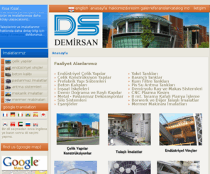 demirsan.com.tr: Demirsan çelik konstrüksiyon üst geçitler endüstriyel vinçler
Demirsan web sitesine hoş geldiniz