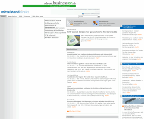 mittelstand-direkt.de: mittelstanddirekt - Wissen für Unternehmer
MittelstandDirekt ist eine Informations-Plattform für Selbstständige und kleine Unternehmen. Themen sind Wirtschaft & Politik, Zahlungsverkehr, Investieren & Finanzieren, Versichern & Vorsorgen, Gründung & Nachfolge, Strategie & Management, IT & Internet sowie Recht & Steuern. Zum Weiterlesen und –lernen gibt es Buchtipps, Downloads, Linktipps und Termine. Ein Newsletter informiert Abonnenten immer dienstags und donnerstags über neue Inhalte auf dem Portal.