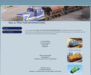 railsettraction.com: Rails et traction international
Rails et traction international