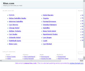 rius.com: Welcome to rius.com - Parking Service By Active-Domain.com
This is a parking page for - rius.com