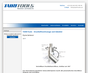 tairi-tools.com: TAIRI-Tools - Druckluftwerkzeuge und Zubehör
Joomla! - dynamische Portal-Engine und Content-Management-System