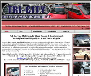 tricityautoglass.net: Mobile Auto Glass Repair | Windshield  Replacement. MD | VA | Washington D.C
Contact us in Upper Marlboro, Maryland, for mobile auto glass repair and windshield replacement.