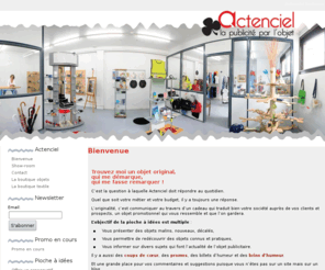 actenciel.net: Actenciel Toulouse, sélection d'objets promotionnels originaux
Actenciel vous propose une sélection de cadeaux clients à Toulouse; un objet promotionnel original qui vous ressemble pour vos cadeaux clients