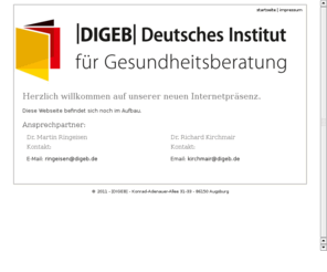 digeb.org: |DIGEB | Deutsches Insitut für Gesundheitsberatung - Startseite
Wir beraten Entscheider der Gesundheitsbranche. Zuverlässig, objektiv und sicher.