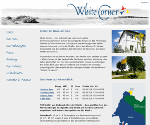 mein-ferienhaus-mueritz.de: Ferienwohnung Müritz - mecklenburgische Seenplatte: White Corner
Ferienwohnung Müritz in unberührter Natur - Ferienwohnung mecklenburgische Seenplatte günstig mieten.