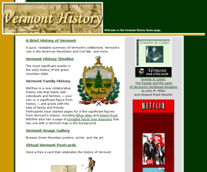 vermonthistory.info: Vermont History
A Vermont history home page.