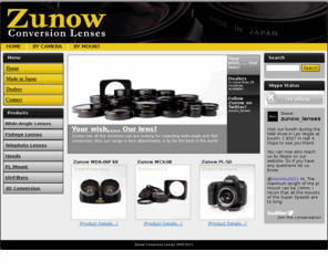 zunow.tv: Zunow Conversion Lenses Japan | Portal
Zunow is a Japanese manufacturer of affordable high quality conversion lenses, PL-mounts and filters for professional video cameras.