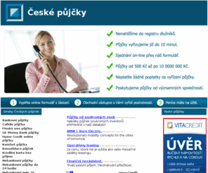 ceskepujcky.com: Půjčky do 24 hodin
On-line inzertní nabídky půjček do 24 hodin od nejžádanějších   poskytovatelů nebankovních půjček v České republice.