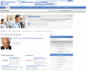 eai-systeme.de: EAI-Systeme
Im Competence Center EAI-Systeme finden Sie Fachbeiträge, Jobs, Termine, Experten und Organisationen zu EAI-Systeme.