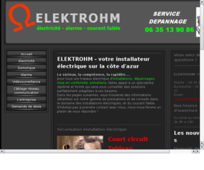 elektrohm.info: ELEKTROHM
lectricit, domotique, courant faible