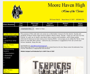 moorehavengrad.com: Moore Haven High Graduates - Go Terriers!!!!
Calling all Moore Haven High School Graduates. Establish new  relationships by connecting with your past.