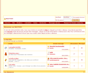 nozpost.com: NOZ'POST - Le forum de NOZIRIS
Forum de NOZIRIS