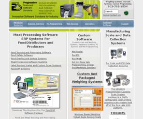scaleprogrammers.com: Weighing Systems, Meat Processing Software Food Processing Software
Complete bar code systems custom scale systems, custom programming and solutions using bar code technology for most any application. Scanners, printers, labels, software