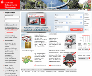 sparkasse-radevormwald.com: Privatkunden - Sparkasse Radevormwald-Hückeswagen
Verschaffen Sie sich einen Überblick. Informieren Sie sich jetzt über die wichtigsten Themen und Produkte Ihrer Sparkasse.