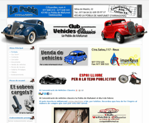 vehiclesclassics.com: Vehicles Classics la Pobla de Mafumet
Club de vehicles clàssics de la Pobla de Mafumet, on es preten concentrar a gran nombre de aficionats.