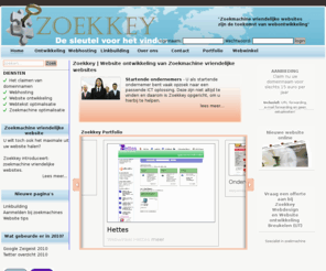 zoekkey.nl: Zoekkey Zoekmachine Vriendelijke Websites ( SEA, SEO, SEM )
Wilt u een zoekmachine vriendelijke website? Wij bieden u zoekmachine marketing, zoekmachine optimalisatie en webdesign in 1 pakket! Wij zijn gevestigd in Breukelen.