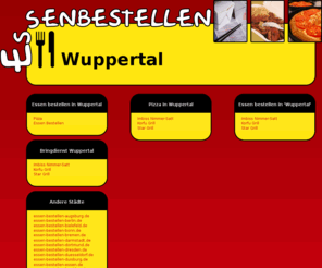 essen-bestellen-wuppertal.de: Essen bestellen Wuppertal
Pizza bestellen oder Essen vom Chinesen - alles einfach und bequem online bestellen!