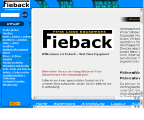 fieback.com: Fieback - First Class Equipment
Online Shop für Sportequipment und Edelstahl-Hardware