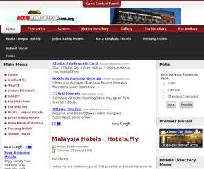 hotels.my: Malaysia Hotel | Hotels.MY | Resorts | Cuti Cuti | Travel Malaysia | Home
Malaysia Hotels | Hotels.MY | Resorts | Cuti Cuti | Travel Malaysia