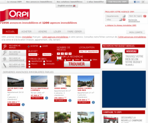 orpi-dreux-immobilier.com: Immobilier, agences immobilières Orpi - Petites annonces immobilières
Annonces immobilières, agence immobiliere. ORPI, 1er réseau français d'agences immobilières propose ses annonces immobilières de location, vente, achat de maison, appartement, studio, garage, ... Système alerte mail pour vos annonces.