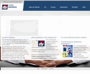 r-tvmediasolutions.com: rtv-mediasolutions Home
TV-Programm, EPG, Corporate Publishing, Dialog Services - rtv media solutions