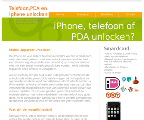 smardcard.nl: Telefoon, PDA en Iphone unlockvrij maken met extra simkaart
Iphone, pda en telefoon unlcoken via de iPhone en telefoon unlock kaart. Met deze kaart kun je elke telefoon en pda/iphone simlockvrij maken