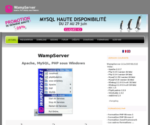wampserver.com: PHP Apache MySQL avec WampServer 2 : installation PHP MySQL Apache
