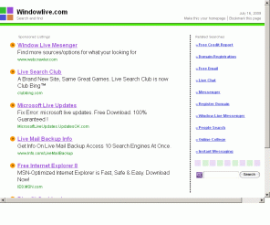 windowlive.com: Windowlive.com 
Windowlive, window replacement, window glass, window, home loan, mortgage, home equity loan, refinance, construction, local, expo, search, marketplace