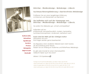 dkmd.de: Dirk Klar - Mediendesign - Webdesign - L
