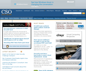csofinance.com: CSO Online  - Security and Risk
CSO - information security & physical security thought leadership - news, analysis, how-tos & jobs 