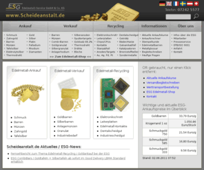 edelmetall.biz: ESG Edelmetallrecycling: Goldankauf, Silberankauf, Schmuckankauf
