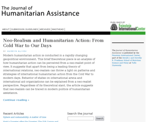 jha.ac: Journal of Humanitarian Assistance |
