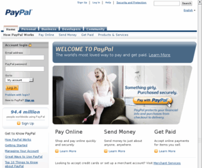 validatepaypal.net: Send Money, Pay Online or Set Up a Merchant Account with PayPal
PayPal is the faster, safer way to send money, make an online payment, receive money or set up a merchant account.