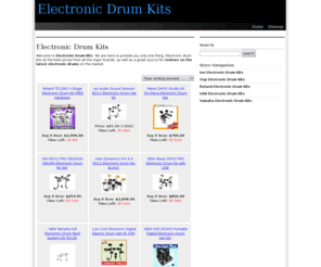 electronicdrumkits.net: Electronic Drum Kits
Welcome to Electronic Drum Kits.  We have a great selection of electronic drum kits at the best prices from all the major brands, including pintech electronic drum kits, osp electronic drum kits, ion electronic drum kits, borgi electronic drum kits, yamaha electronic drum kits, usb electronic drum kits, electronic arts rock band drum kits, roland electronic drum kits, alesis electronic drum kits, and simmons electronic drum kits.