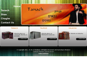 rmafriedman.net: Official Home of Rabbi Moshe Ahron Friedman's Shiurim
Divrei Torah on Tanach, Talmud, Halacha