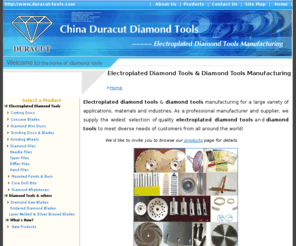 duracut-tools.com: Electroplated Diamond Tools & Diamond Tools Manufacturing - China Duracut
Electroplated diamond tools & diamond tools manufacturing for a large variety of applications, materials and industries.