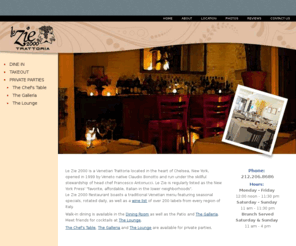 lezie.com: welcome
Le Zie 2000 Restaurant – Authentic Venetian Italian food and much more – Chelsea, New York