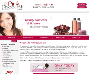 pinkdiscount.com: Pink Discount Cosmetics and Skin Care
PinkDiscount.com is your #1 SOURCE for discount Cosmetics, Skin care, Make-Up and Beauty Products. We offer authentic cosmetic items at up to 80% off retail prices.