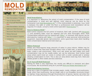 remediationmold.com: Find a mold remediation, mold remediation guidelines, mold remediation products, how to remove mold, do it yourself mold remova, mold remediation services, bathroom mold removal, basement mold removal, bathroom mold removal, basement mold remediation, mildew removal, mold remediation supplies.
Molds Remediation - Mold toxins may adversely impact human health. Mold Contaminated material must be cleaned by Teflex.