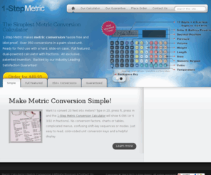 1-step.com: Pocket Metric Conversion Calculator | 1-Step Metric
