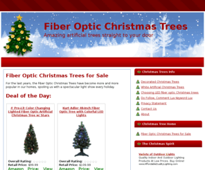 fiberopticchristmastreesale.com: Fiber Optic Christmas Trees, Artificial Christmas Tree, LED
Get best deal for Fiber Optic Christmas Trees Here. White, purple, tabletop or 6 ft led artificial Christmas trees, find them all here!