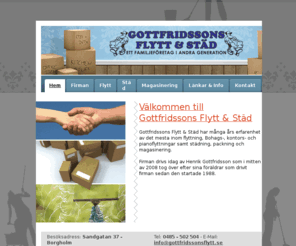 gottfridssonsflytt.se: Gottfridssons Flytt & Std - Hem
