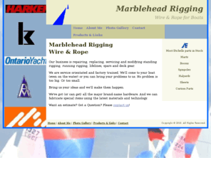 marbleheadrigging.com: Marblehead Rigging
repairing replacing servicing and modifying standing rigging running rigging lifelines spars and deck gear on boats