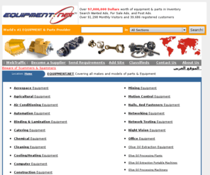 onpayments.com: :: equipment, parts, EQUIPMENT.NET world's #1 source for parts and 
equipment ::
EQUIPMENT.NET Is World's #1 EQUIPMENT and parts provider. With list of hundred of thousands of companies covering all kinds of new and used parts and Equipment from all makes and models, covers all kinds of Racing Equipment makes & models. Equipment, machine, services, tools, car wash equipment manufacturers directory including car wash machinery, mobile car wash, , car wash supply, automatic car wash, self serve car wash, drying systems, car washers, waterless car wash, car wash parts, car washing equipment and car wash systems.