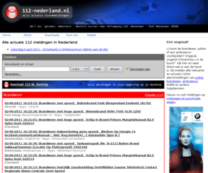 112-nederland.nl: 112-Nederland.nl - Brandweer, ambulance en politie meldingen in heel Nederland
Actuele 112 meldingen van hulpdiensten zoals ambulance, brandweer, politie en KNRM in heel Nederland