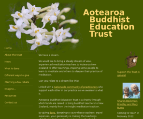 abet.net.nz: Aotearoa Buddhist Education Trust
Raising funds to bring insight meditation teachers to New Zealand