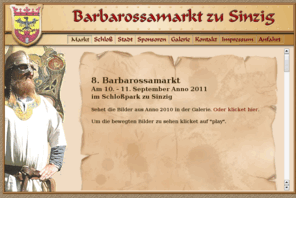 barbarossamarkt-sinzig.de: ::: Barbarossamarkt Sinzig :::
 Barbarossamarkt zu Sinzig - eine Zeitreise ins Mittelalter