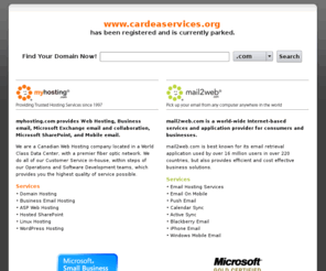 cardeaservices.org: myhosting.com Parked Domain | Web Hosting & Email Hosting
Affordable website & domain hosting services for businesses of all sizes. Click here or call 1-866-289-5091 to get your website online today!