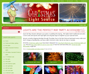 christmaslightssource.org: Christmas Lights, LED Christmas Lights, Battery Operated Lights, Rope, Clips, Stakes and More!
Shop here for Christmas Lights of all kinds: LED, mini, battery operated, rope, C7, C9 with stakes, clips and more.
