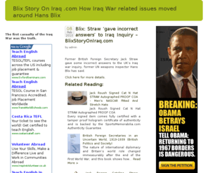 blixstoryoniraq.com: Blix Story On Iraq .com
